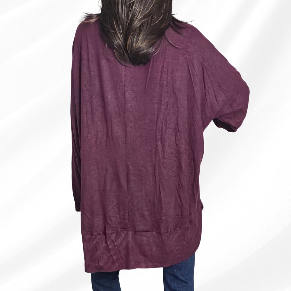 2/$50 Style & Co Womens Plus Ribbed V Neck Sweater 3X NWT - Picture 3 of 7